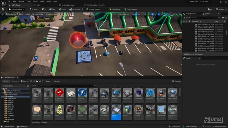 L’éditeur de maps de Fortnite (UEFN), une map en construction